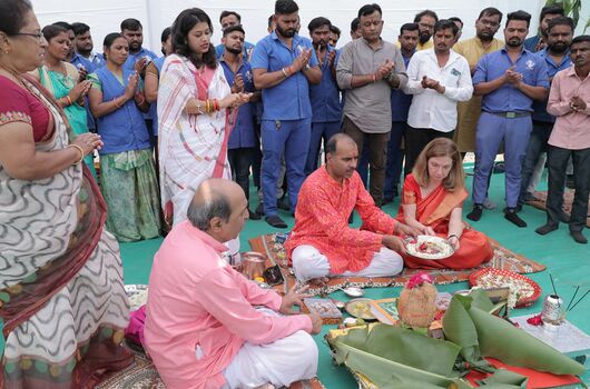 Bhoomipoojan-Zeremonie in Vadodara